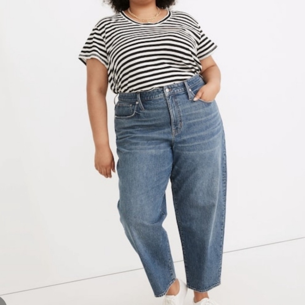 Madewell Denim The Balloon Jeans Size 20W Plus‎ Size High Waist